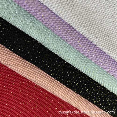Gold Shimmer Glitter Bullet Fabric for Bows